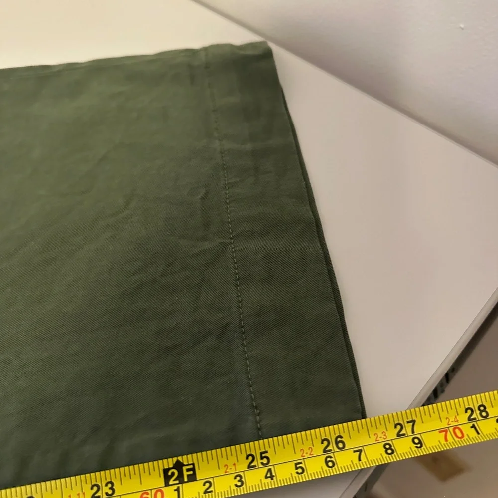 J. Crew Sailor Wide Leg Olive Green Pants | Size 25 - Picture 9 of 9